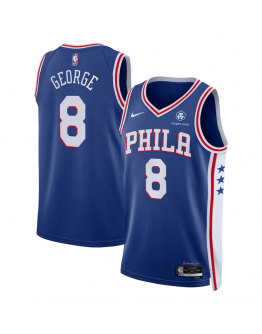 Philadelphia 76ers Nike Royal Swingman Jersey - Icon Edition - Paul George