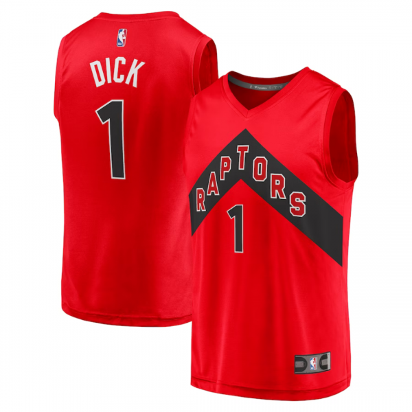 Toronto Raptors Dick Nike Red Swingman Jersey - Icon Edition