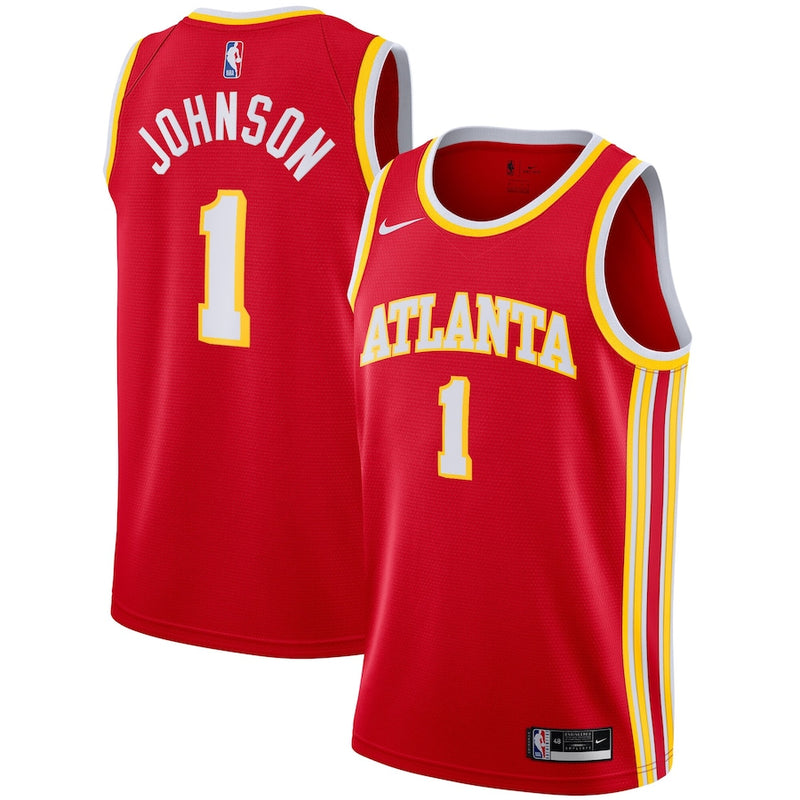 Atlanta Hawks Jalen Johnson Nike Red Swingman Jersey - Icon Edition