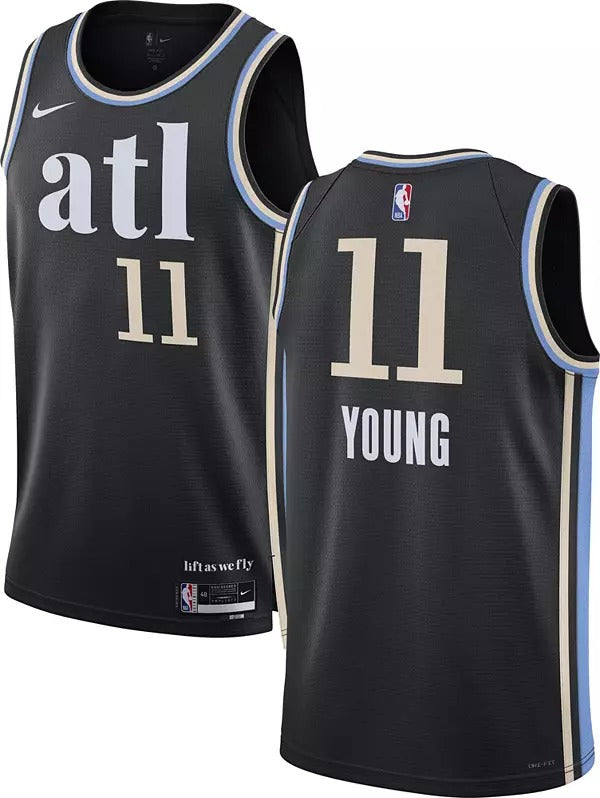 Atlanta Hawks Trae Young Nike Black 2023-24 Swingman Jersey - City Edition