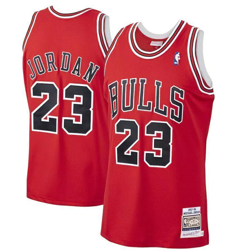 Chicago Bulls Michael Jordan Mitchell & Ness Scarlet 1997/98 Hardwood Classics Jersey