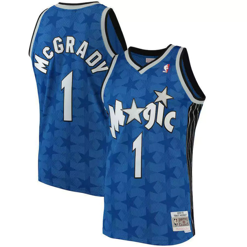 Orlando Magic Tracy McGrady Mitchell & Ness Blue Hardwood Classics Swingman Jersey