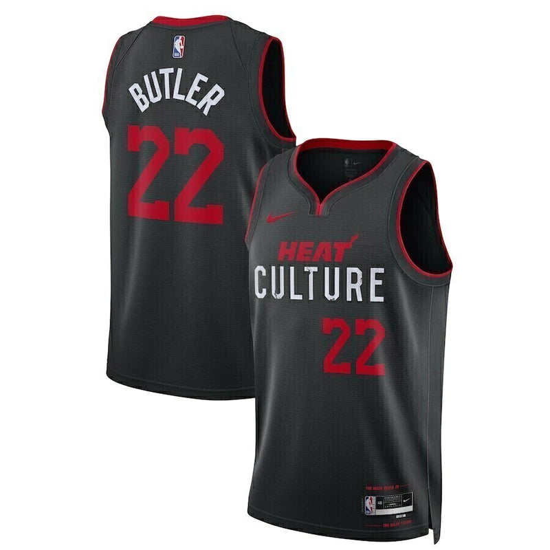 Miami Heat Jimmy Butler Nike Black 2023-24 Swingman Jersey - City Edition